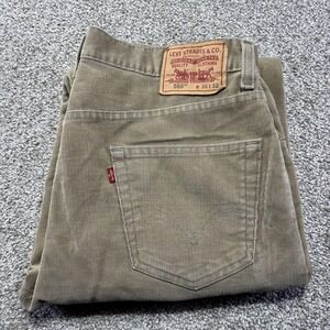 Levis 559 Jeans Mens 36x32 Beige Corduroy Relaxed Straight Pants Casual